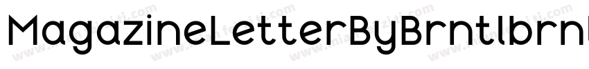 MagazineLetterByBrntlbrnl Rg字体转换